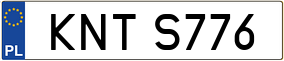 Truck License Plate